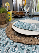 Table Cloth - Duck Egg Bloom - Gawjus