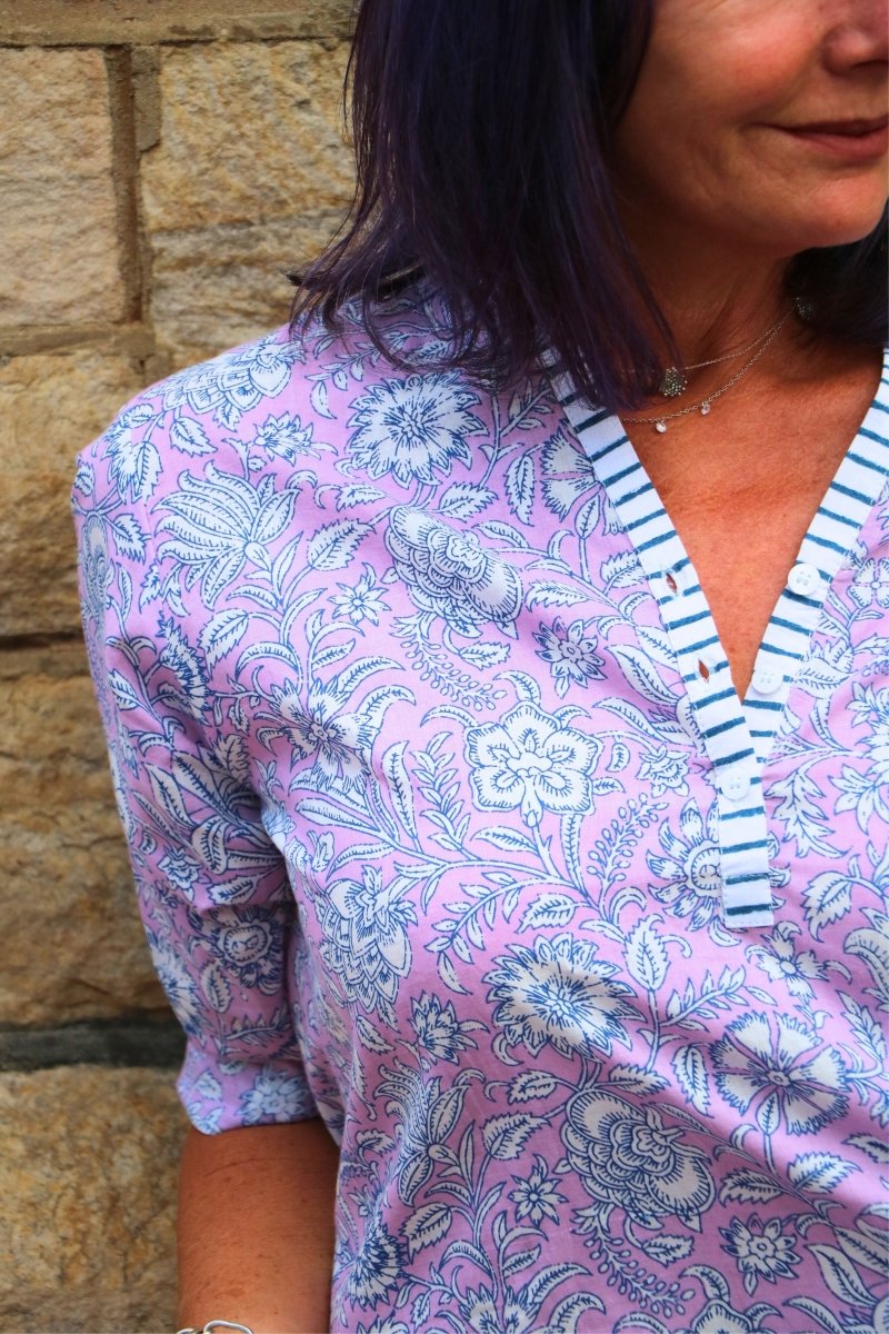 The Everyday Blouse - Pink Sorbet - Gawjus