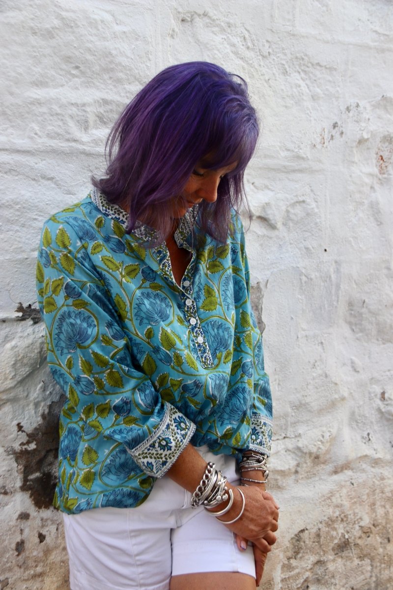 The Everyday Blouse - Sky - Gawjus