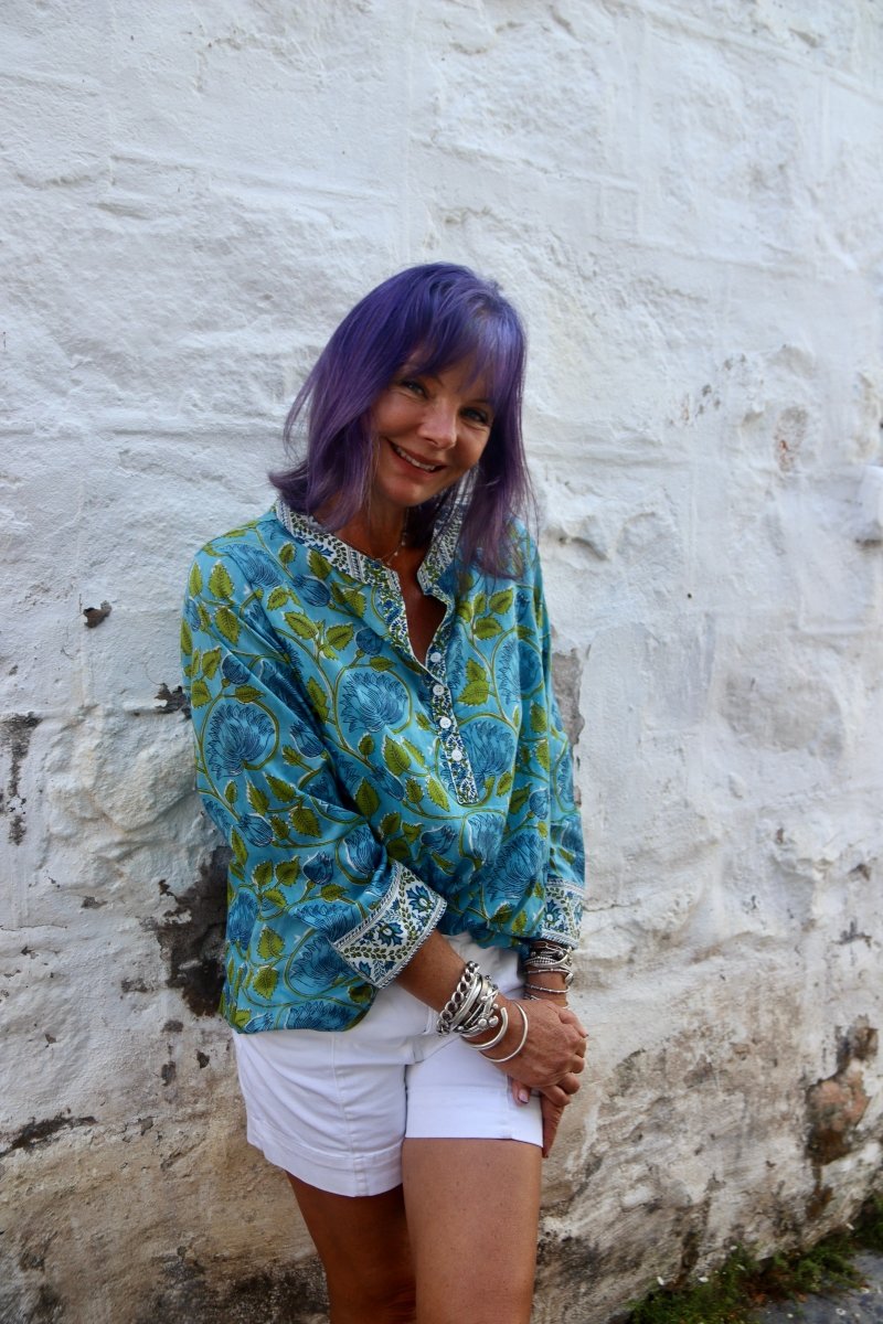 The Everyday Blouse - Sky - Gawjus