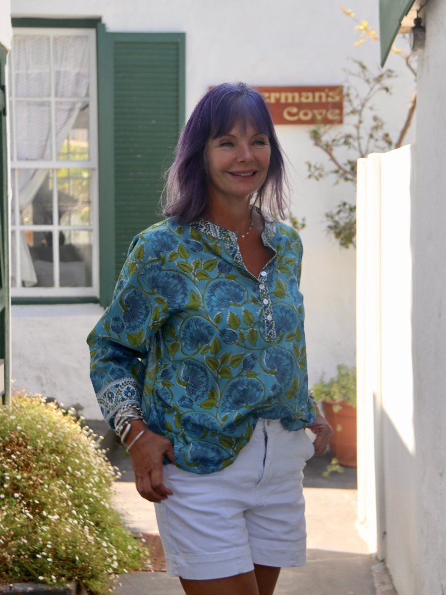 The Everyday Blouse - Sky - Gawjus