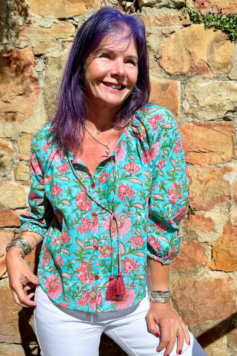 The Lulu Blouse - Shiraz - Gawjus