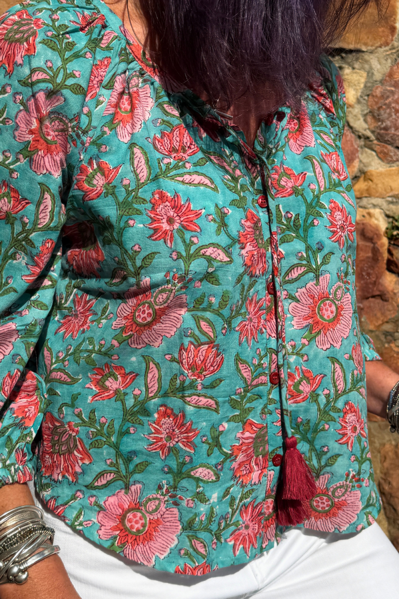 The Lulu Blouse - Shiraz - Gawjus