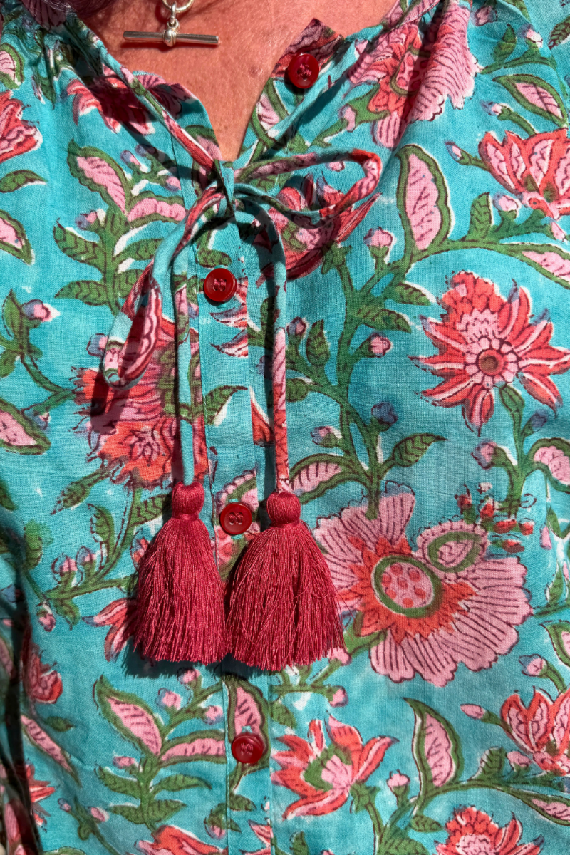The Lulu Blouse - Shiraz - Gawjus
