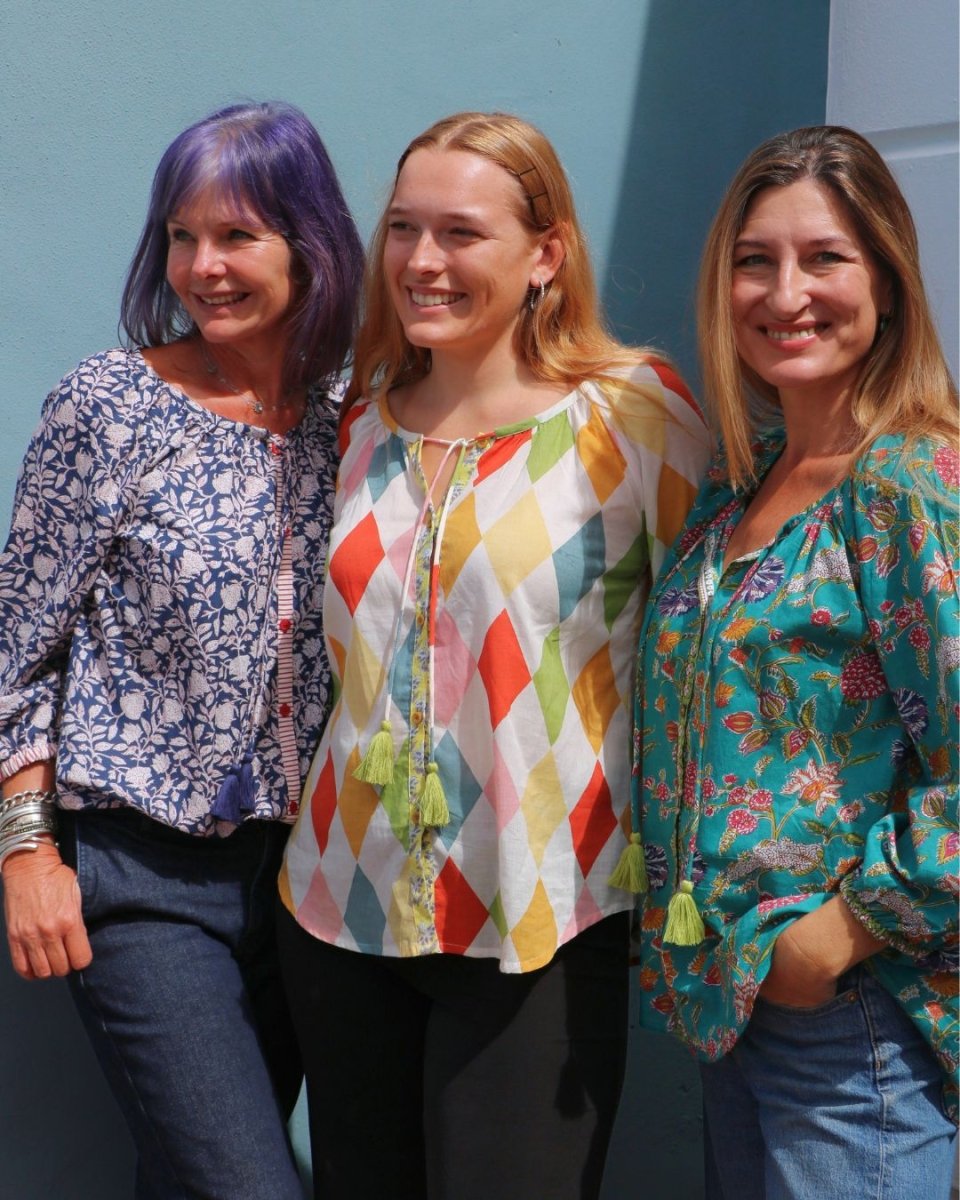 The Lulu Blouse - Turquoise - Gawjus