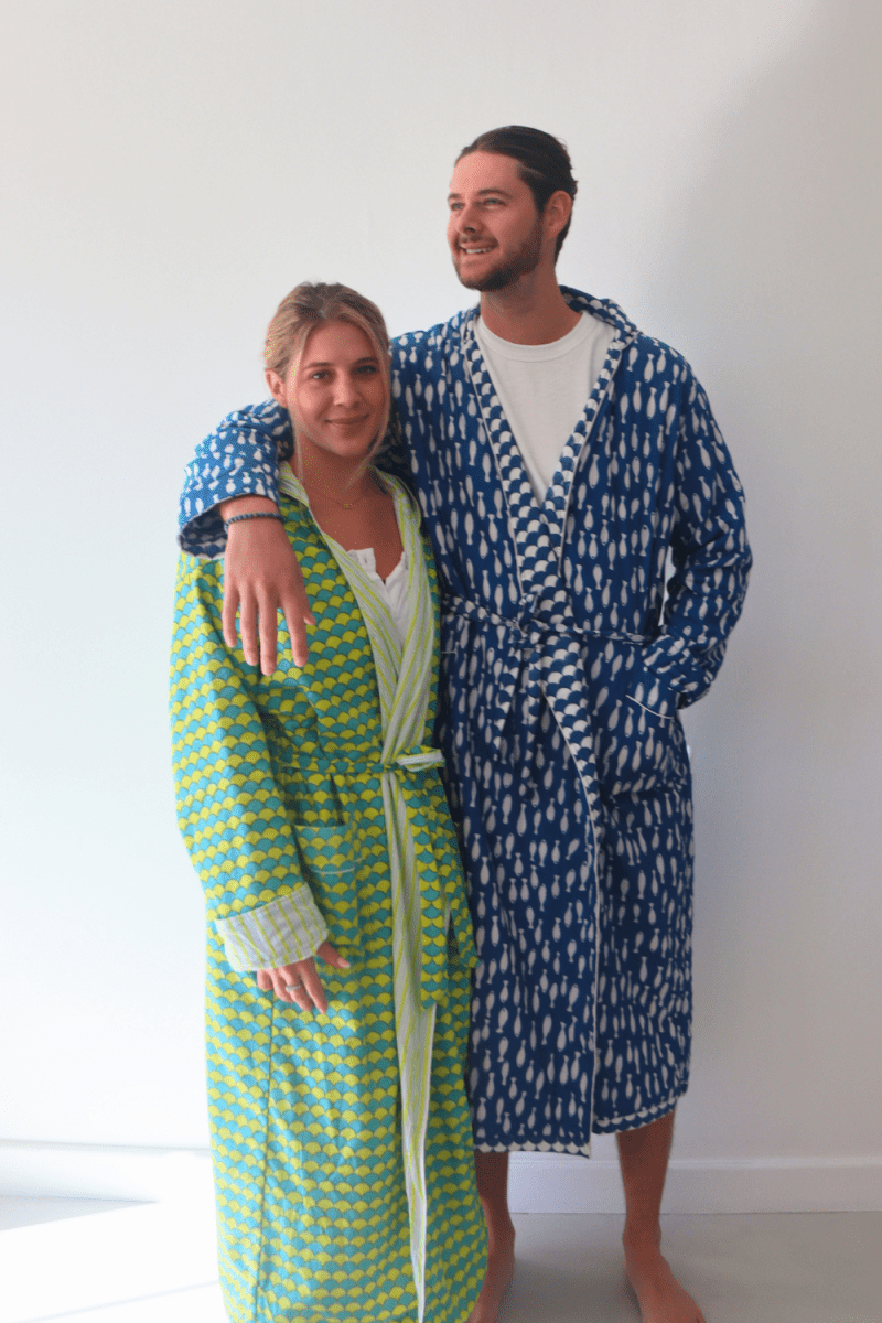 Upstream reversible - hooded Robe - Gawjus