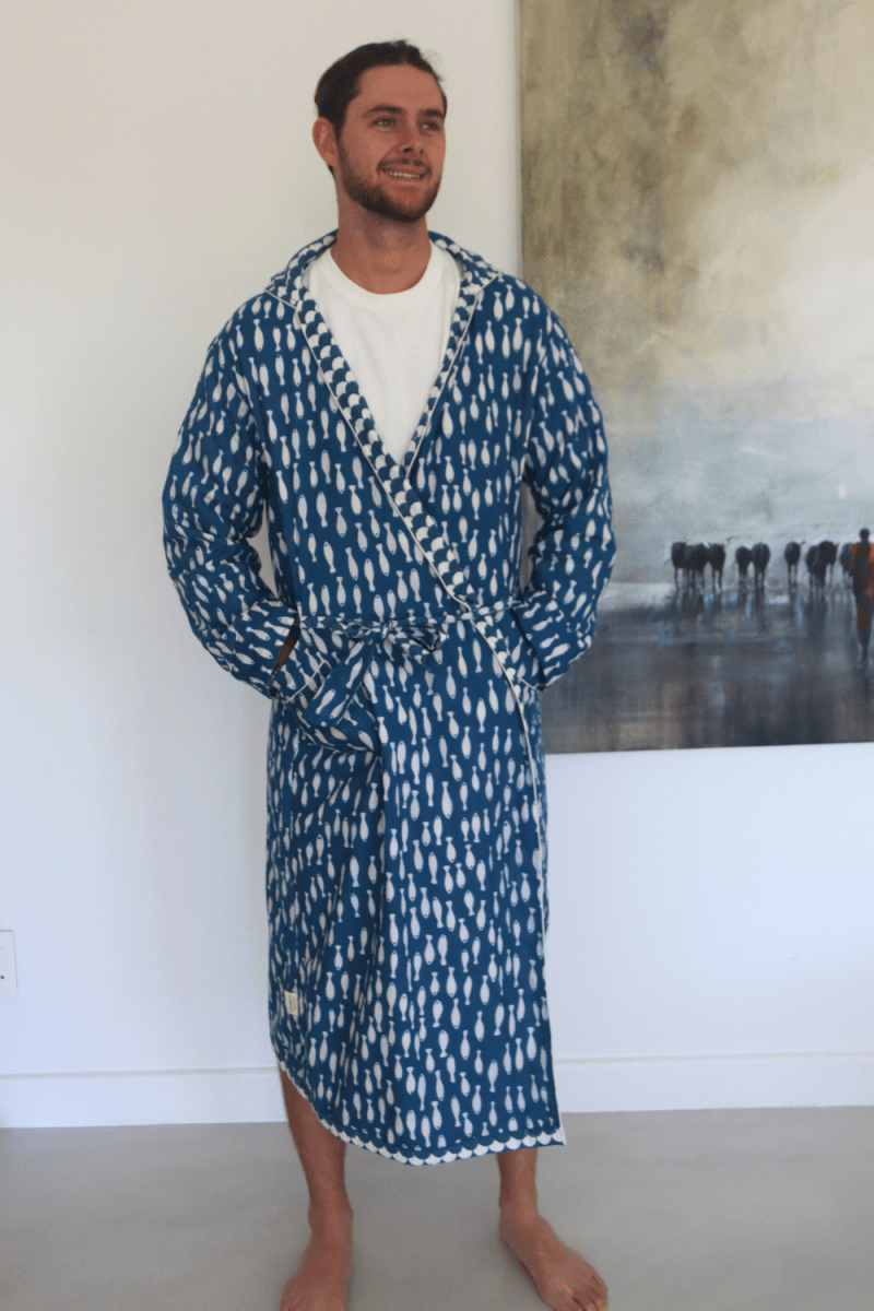 Upstream reversible - hooded Robe - Gawjus