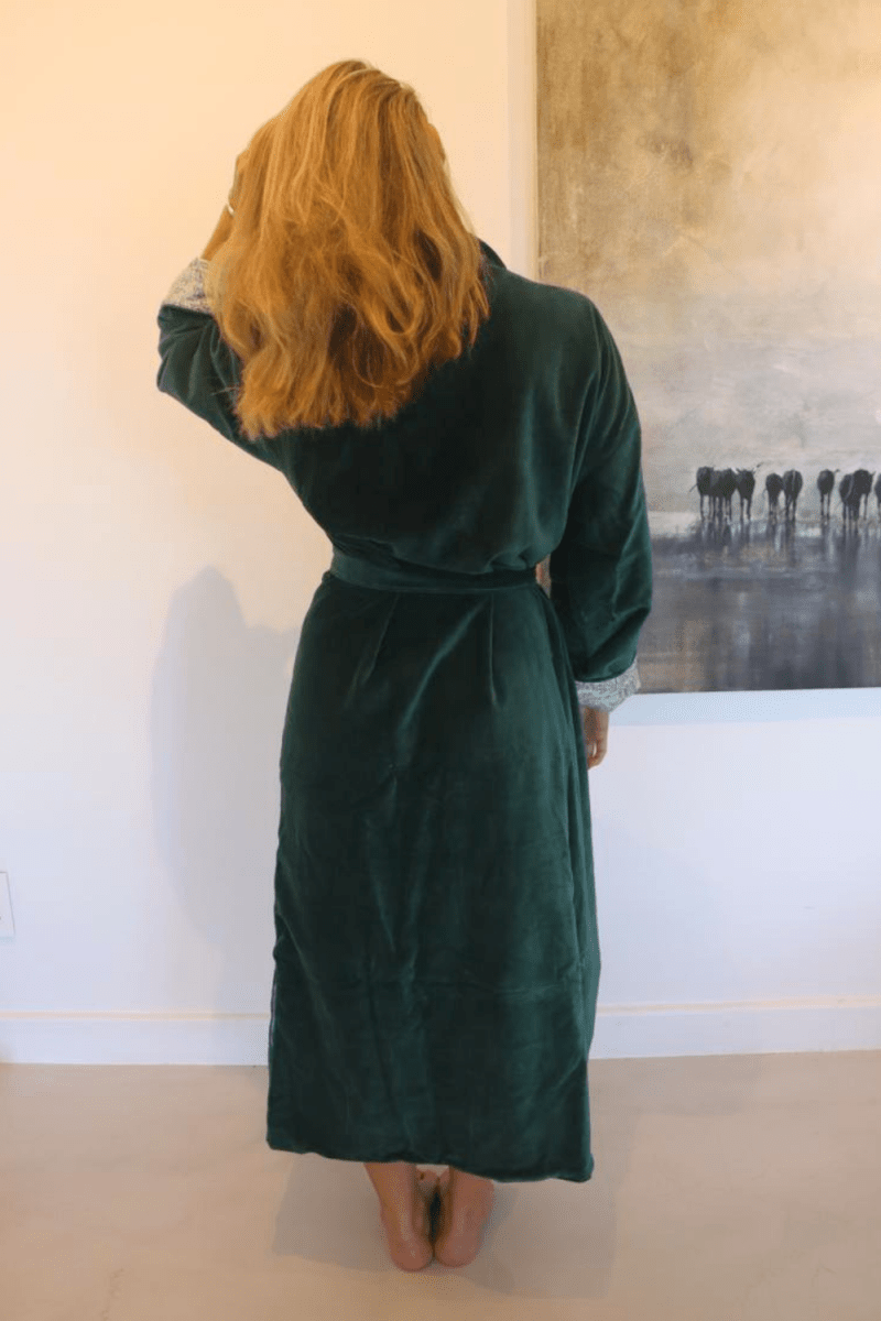 Velvet moss robe Reversible - Gawjus