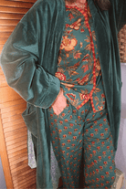 Velvet Moss Robe (Reversible) - One Size - Gawjus