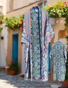 Vintage Long Silk Robe - Gawjus