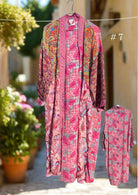 Vintage Long Silk Robe - Gawjus