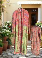 Vintage Long Silk Robe - Gawjus