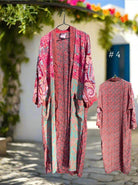 Vintage Long Silk Robe - Gawjus