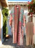 Vintage Long Silk Robe - Gawjus