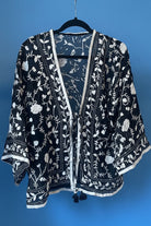 Vintage Phulkari Short - Black and White - Gawjus