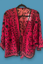 Vintage Phulkari Short - Pink and Black - Gawjus