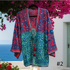 Vintage Phulkari Short Robe - Gawjus