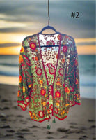 Vintage Phulkari Short Robe - Gawjus