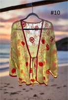 Vintage Phulkari Short Robe - Gawjus
