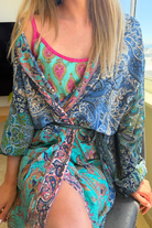 Wrap Robe - Blue - Gawjus