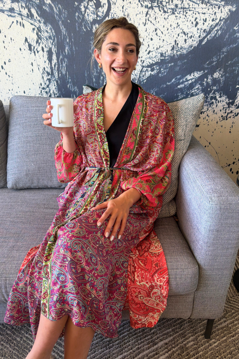Wrap Robe - Red - Gawjus