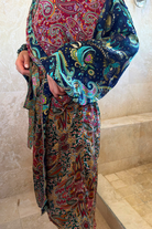 Wrap Robe - Red and Green - Gawjus